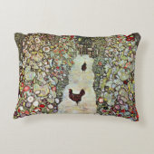 鳥のいる庭園の小道、グスタフ・クリムト、アール・ヌーヴォー アクセントクッション (裏面)