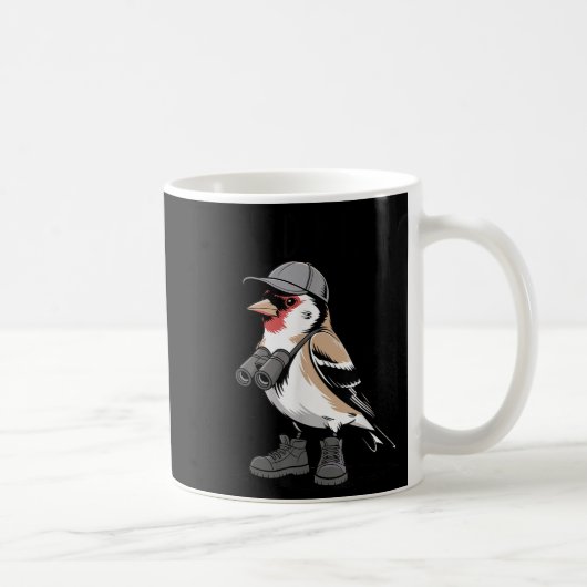 鳥のおたくおもしろい鳥の見張り鳥観察_1 コーヒーマグカップ (右)