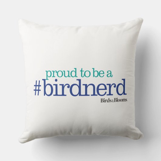 鳥のおたくがあること誇りを持った クッション (裏面)