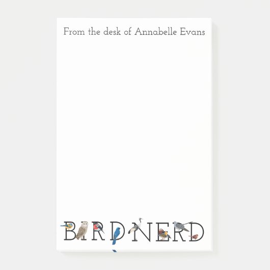 鳥のおたくコレクション5個の個人設定 ポストイット (正面)