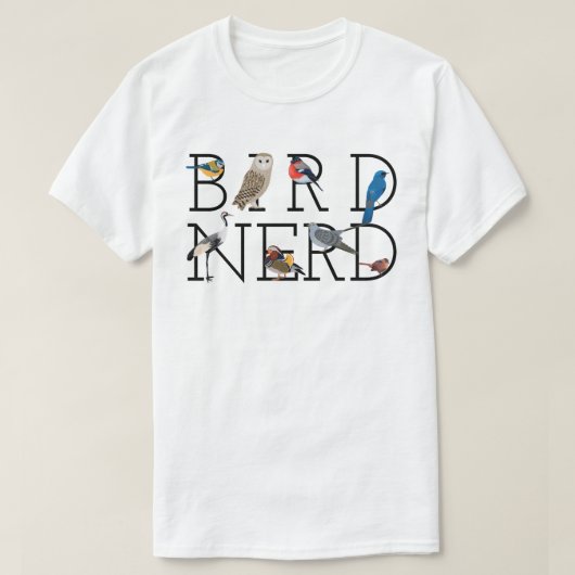 鳥のおたく品揃え5 Tシャツ (デザイン正面)