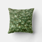 鳥のおたく誇りを持ったシルエットブラウングリーンバード クッション (裏面)