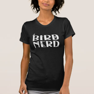 鳥のおたく野鳥観察シルエット Tシャツ