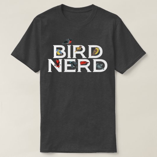 鳥のおたく鳥の愛好家を愛する鳥 Tシャツ (デザイン正面)