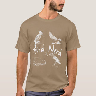 鳥のおたく鳥の鳥類学者の鳥の翼の木を見る Tシャツ