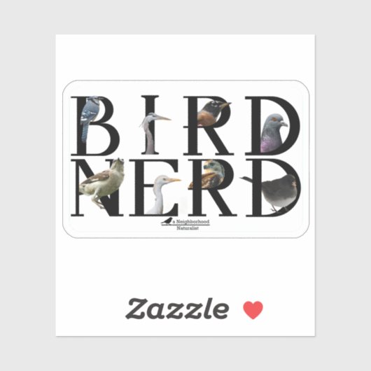 鳥のおたく – 様々な種 シール (シート)