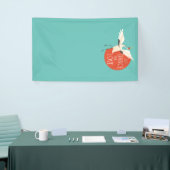 鳥のおもしろいメッセージ – 愛のために踊る1 横断幕 (トレードショー)