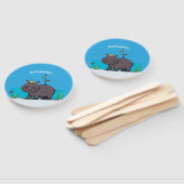 鳥のおもしろい漫画と可愛い海馬 ハンドファン (組立なし)