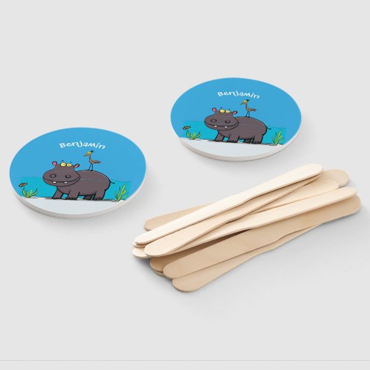 鳥のおもしろい漫画と可愛い海馬 ハンドファン (組立なし)