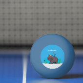 鳥のおもしろい漫画と可愛い海馬 卓球ボール (ネット)