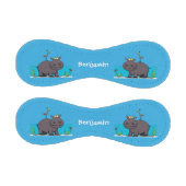 鳥のおもしろい漫画と可愛い海馬 野球ボール (パネル)