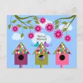 鳥のお洒落動く発表 案内ポストカード (正面)