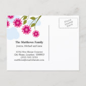 鳥のお洒落動く発表 案内ポストカード (裏面)