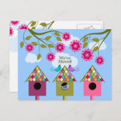 鳥のお洒落動く発表 案内ポストカード (正面/裏面)