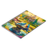 鳥のかわいらしシーン ノートブック (左側)