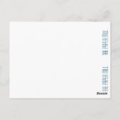 鳥のかわいらしブックマークを縫製 ポストカード (裏面)