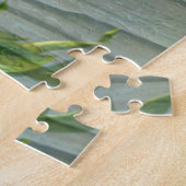 鳥のさくらんぼ花の木のパターン水の色アート ジグソーパズル (側面)