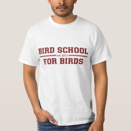 鳥のためである鳥の学校 Tシャツ (正面)