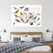 鳥のためのもの キャンバスプリント (インサイチュ (寝室))