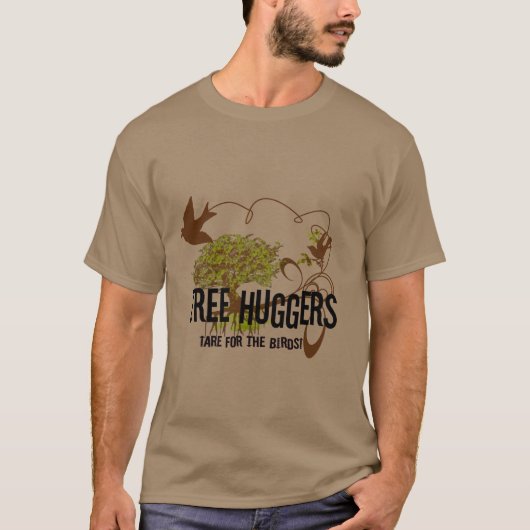 鳥のためのツリーハガー Tシャツ (正面)