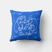 鳥のようなはえ クッション (裏面)