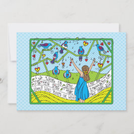 鳥のように歌うSing_Flatカード7"x5"