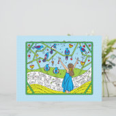 鳥のように歌うSing_Flat紙シート11"x8.5" (スタンド正面)