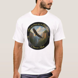 鳥のように自由に" クラシック ロック イーグル Tシャツ
