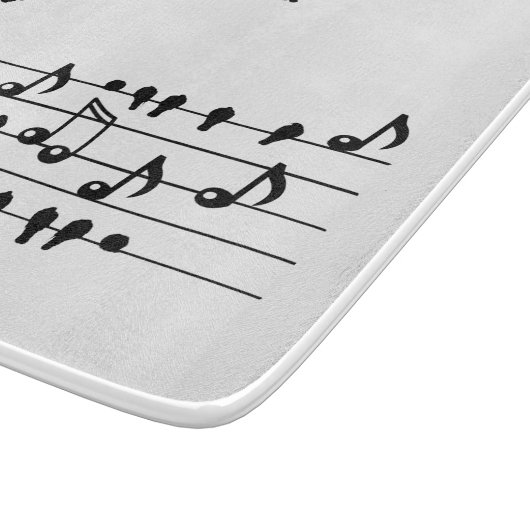 鳥のように自由に、音楽のノートとして歌の鳥の演技 カッティングボード (角)