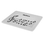 鳥のように自由に、音楽のノートとして歌の鳥の演技 カッティングボード (角)