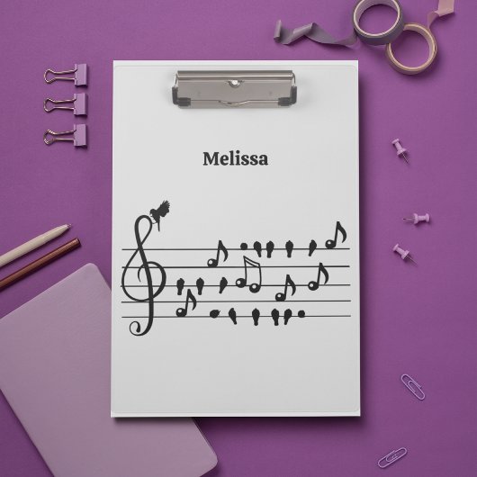 鳥のように自由に、音楽のノートとして歌の鳥の演技 クリップボード