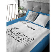 鳥のように自由に、音楽のノートとして歌の鳥の演技 フリースブランケット