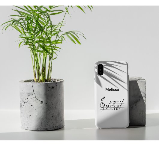 鳥のように自由に、音楽のノートとして歌の鳥の演技 Case-Mate iPhoneケース