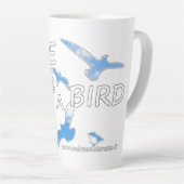鳥のように自由 カフェラテマグ (右アングル)