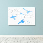 鳥のように自由 キャンバスプリント (インサイチュ (ウッドフロア))