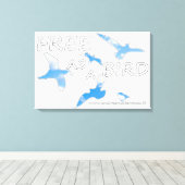 鳥のように自由 キャンバスプリント (インサイチュ (ウッドフロア))