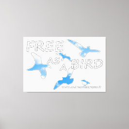 鳥のように自由 キャンバスプリント