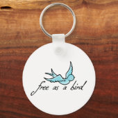 鳥のように自由 キーホルダー (正面)