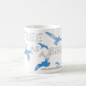 鳥のように自由 コーヒーマグカップ (中央)