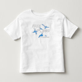 鳥のように自由 トドラーTシャツ