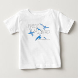 鳥のように自由 ベビーTシャツ