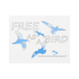 鳥のように自由 メタルプリント