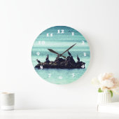 鳥のアクリル壁時計 ラージ壁時計 (ホーム)