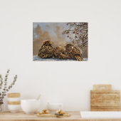 鳥のアートポスタ保ー「仲間」 ポスター (キッチン)