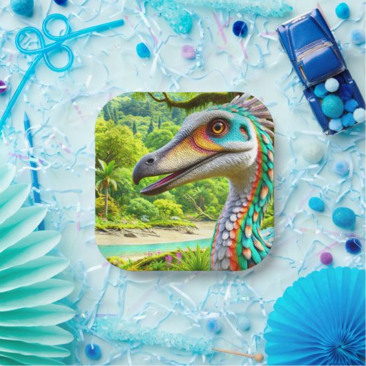 鳥のアートワーク ペーパープレート (パーティー)