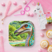 鳥のアートワーク ペーパープレート (パーティー)