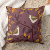 鳥のイラストレーション角枕 クッション (ブランケット)