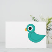鳥のイラスト 便箋 (スタンド正面)