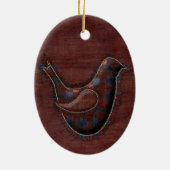 鳥のオーナメント セラミックオーナメント (裏面)