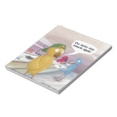 鳥のカフェテリア 楽しい ノートパッド (回転)